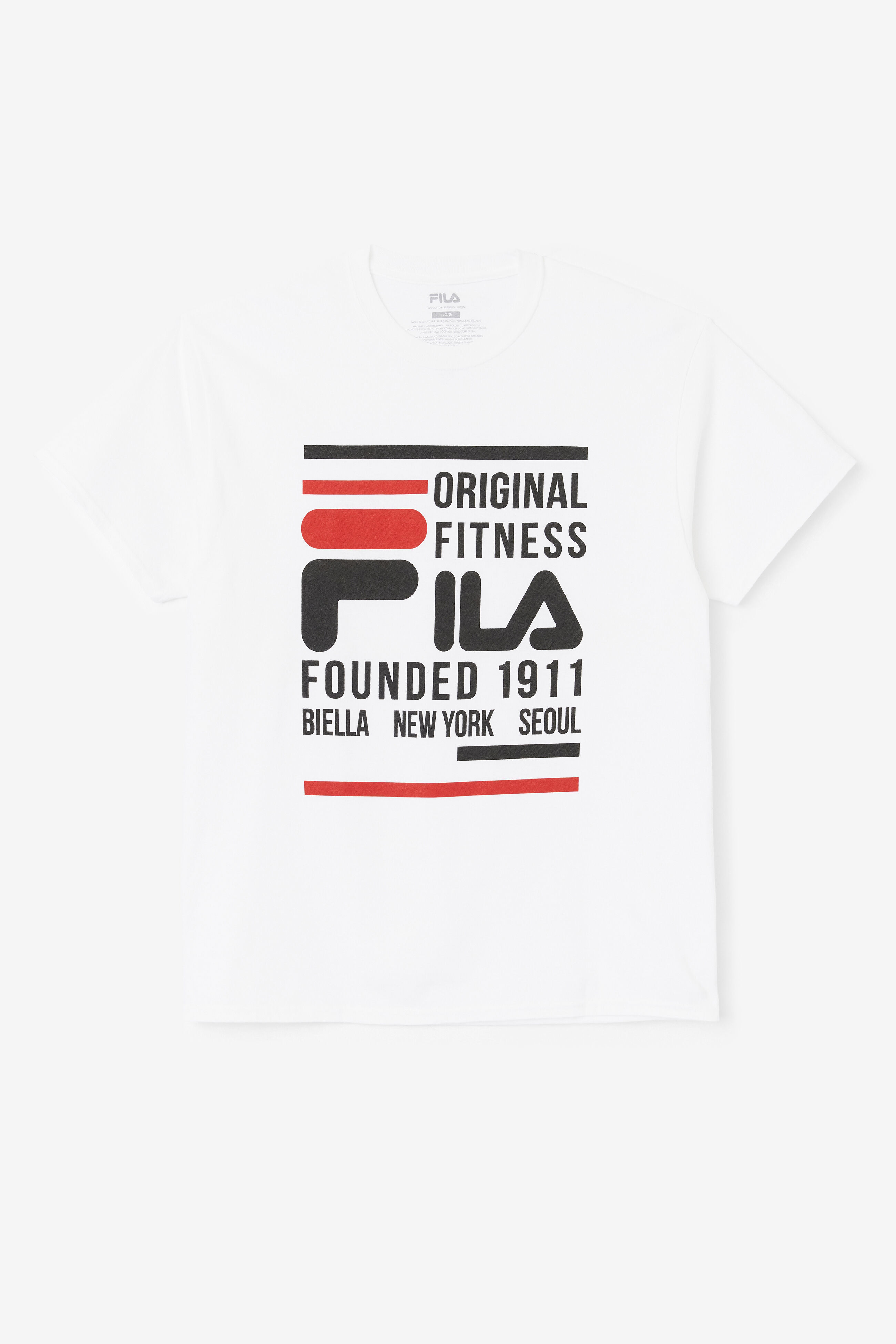 Original Fitness Short Sleeve Cotton Tee Shirt | Fila 723567967295